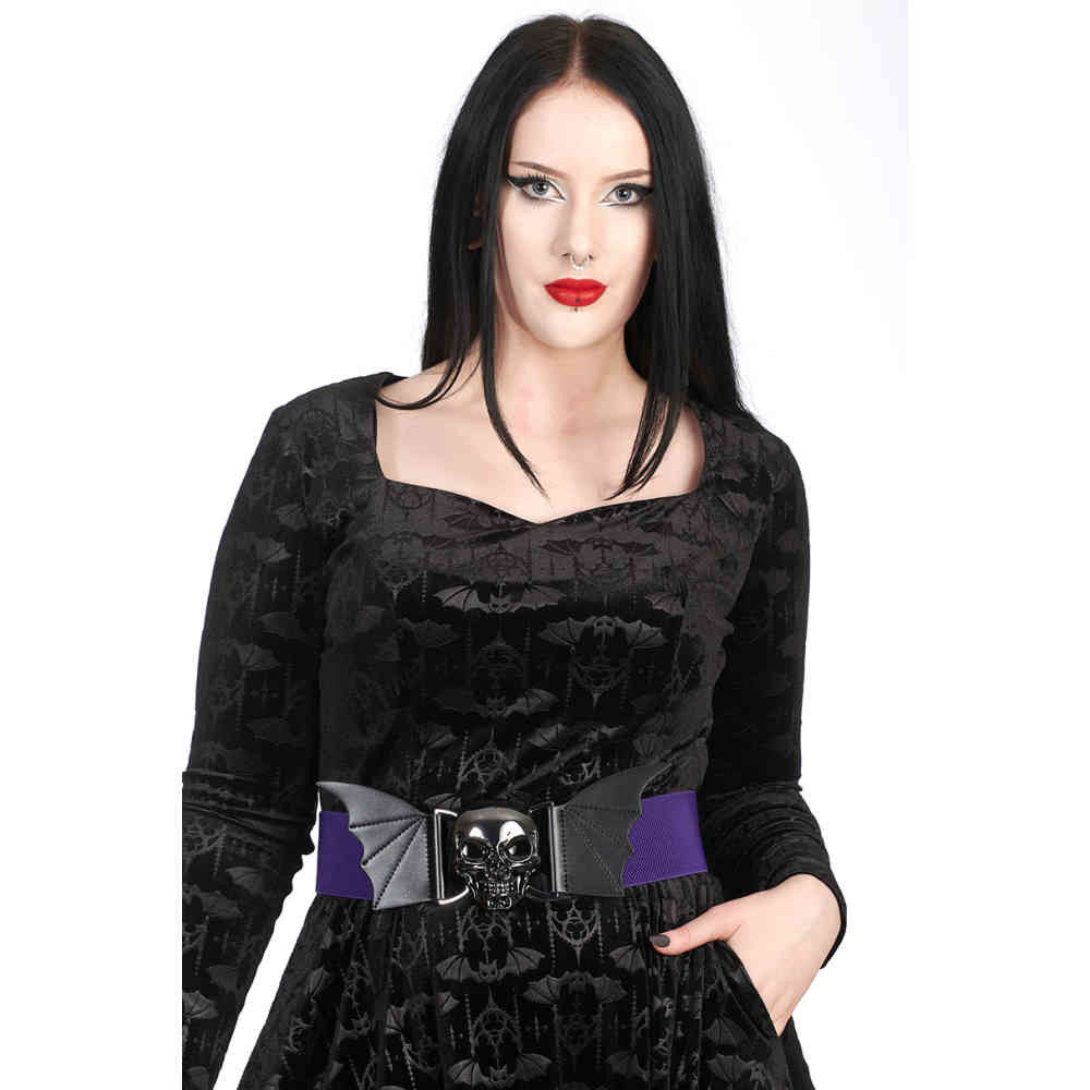 Banned - Storm Skull Taille riem - Paars